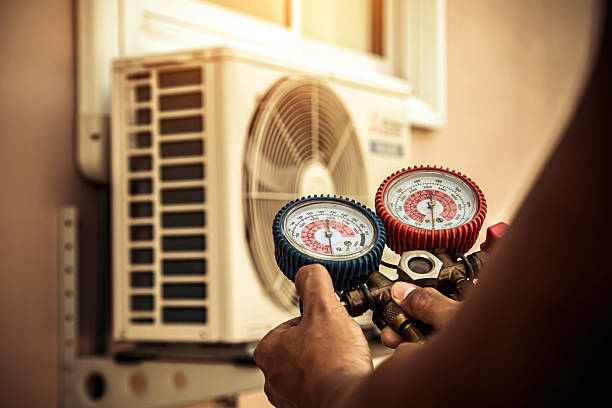 Professional Ductwork Repair technician working in Attica, NY